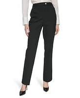 Calvin Klein Women's Pinstripe Modern Fit Trousers