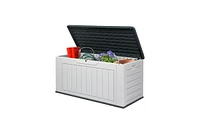 Slickblue Sturdy Deck Box for Outdoor Storage and Weatherproof Organization