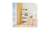 Slickblue Durable 4-Layer Storage Shelf for Books, Decor, and Essentials