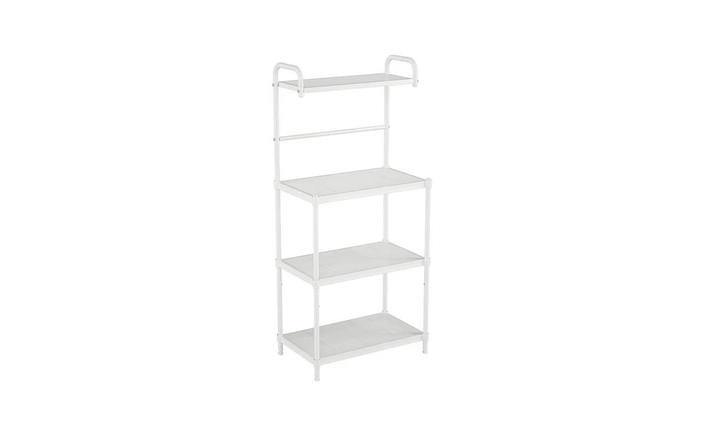 Slickblue Durable 4-Layer Storage Shelf for Books, Decor, and Essentials