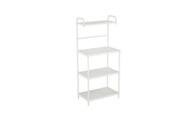 Slickblue Durable 4-Layer Storage Shelf for Books, Decor, and Essentials