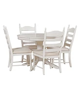 Slickblue 5-Piece Retro Functional Dining Table Set for Stylish and Versatile Dining Solutions