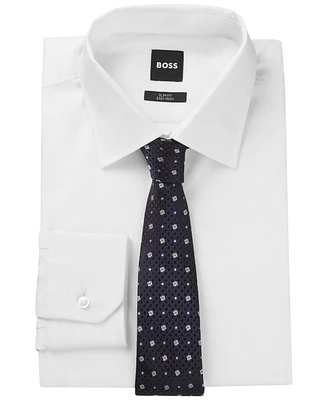 Boss by Hugo Men's Silk Jacquard Double D Monogram Tie