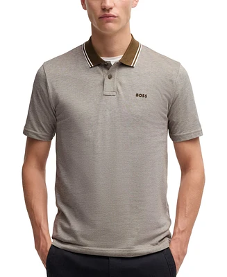 Boss by Hugo Men's Oxford Pique Logo Polo