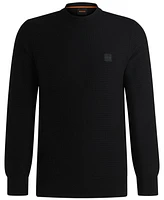 Boss by Hugo Men's Logo Patch Regular-Fit Sweater