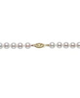 Belle de Mer Cultured Akoya Pearl (6-1/2-7mm) Classic 18" Collar Necklace