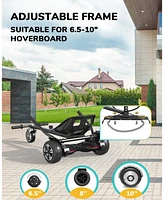 Gyroshoes Hoverboard Go Kart Seat Attachment, Compatible with 6.5" 8" 10" Hoverboards, Adjustable Frame Length for Kids and Adults