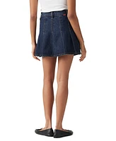 Levi's Women's Pleated Denim Mini Skirt