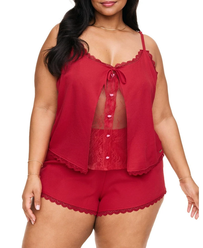 Adore Me Plus Kiora Cami And Shorts Pajama Set