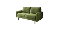 Slickblue Round Arm Loveseat for Elegant and Comfortable Living Room Seating