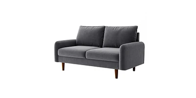 Slickblue Round Arm Loveseat for Elegant and Comfortable Living Room Seating