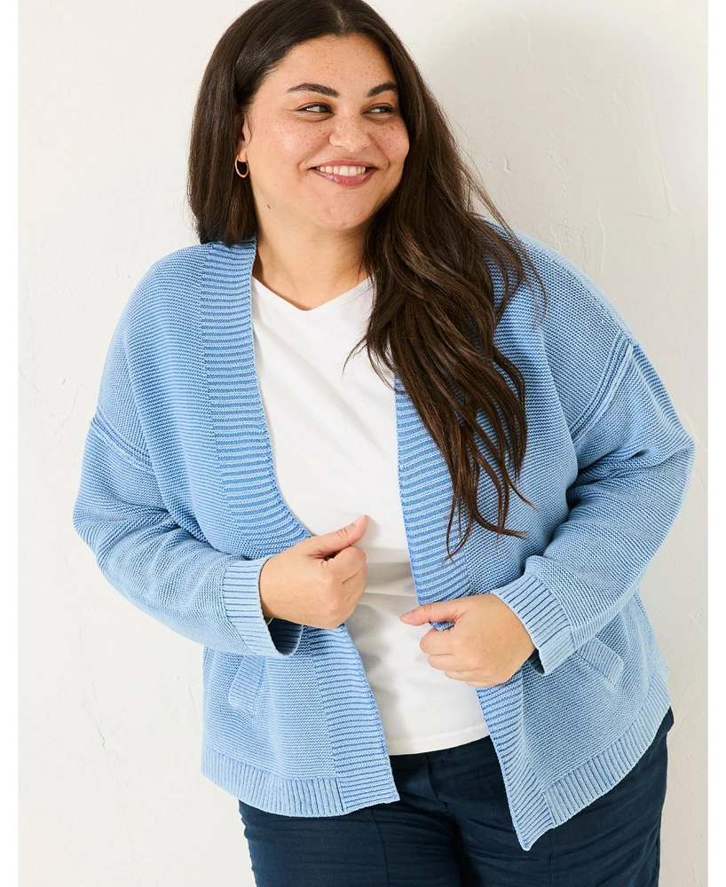 FatFace Plus Womens's Edie Laundered Cardi