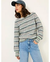 FatFace Womens's Soraya Stripe Crew Neck Sweater