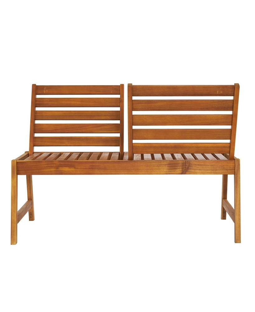 Slickblue Durable Outdoor Patio Bench for Comfortable and Stylish Garden Seating