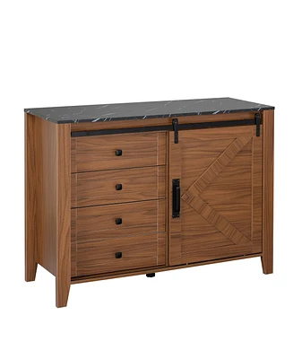 Slickblue Elegant Drawer Dresser Cabinet with Ample Storage for Bedroom or Living Room Decor and Organization