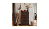 Slickblue Vertical 5-Drawer Chest for Space-Saving and Efficient Bedroom Storage
