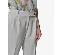 Karl Lagerfeld Paris Women's Pleated Straight-Leg Pants