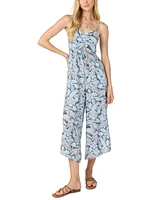 O'Neill Juniors' Keiko Printed Wide-Leg Jumpsuit