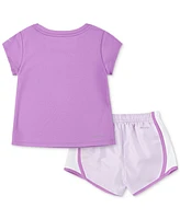 Nike Little Girls Essentials Dri-fit T-Shirt & Tempo Shorts Set
