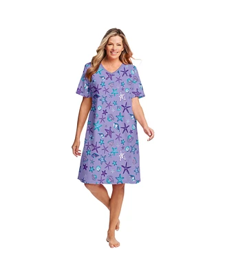 Dreams & Co. Plus Print Sleepshirt