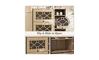 Slickblue Stylish Entryway Shoe Cabinet for Organized Storage and Space Saving