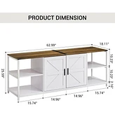 gaomon Tv Stands - Industrial Tv Stand with Storage Place