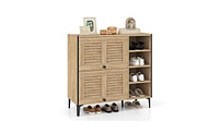 Slickblue Modern Entryway Shoe Cabinet for Stylish and Organized Storage