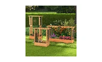 Slickblue Elevated Garden Bed for Easy Gardening and Enhanced Plant Growth with Durable Construction