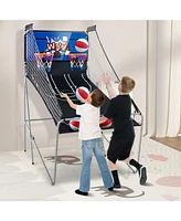 Slickblue Dual Shot Basketball Arcade Game with 8 Modes and 4 Balls