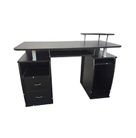 Slickblue Computer Desk with Drawers for Organized Workspace and Convenient Storage Solutions