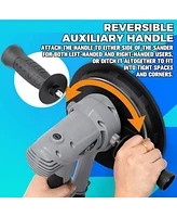 Xdovet Drywall Sander, 710W Portable Electric Drywall Sander with Vacuum Dust Collector, Led Light, Handheld Electric Sander for Drywall with 6 Variab