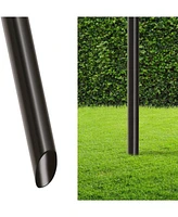 Sorbus 4 Pack 5ft Outdoor Metal Patio Torches - Includes Fiberglass Wick and Snuffer Cap