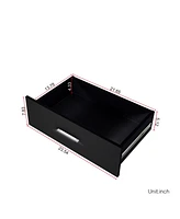 Slickblue Drawer Double Dresser for Bedroom, Wide Storage Cabinet for Living Room and Entryway