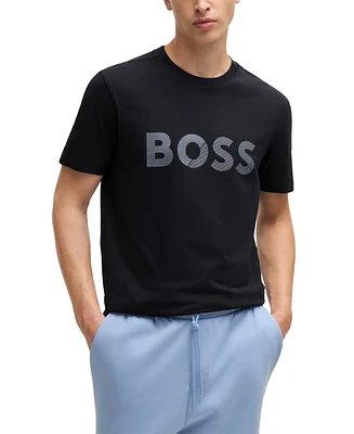 Boss by Hugo Men's Large Logo Regular-Fit T-Shirt