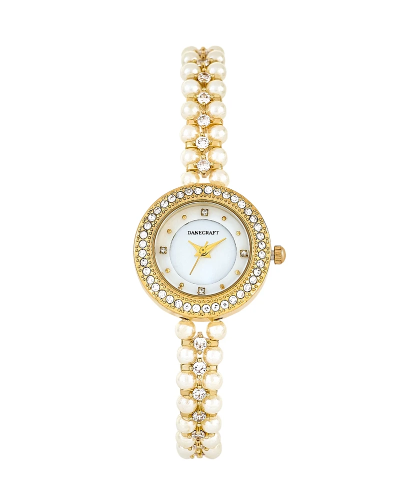 Danecraft Women's 18K Fine Gold Plated Analog Watch