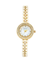 Danecraft Women's 18K Fine Gold Plated Analog Watch