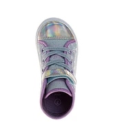 Disney Toddler and Little Girls Frozen Anna Elsa High Top Sneakers