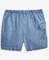 Tommy Hilfiger Big Girls Cotton Denim Wrap Cargo Skort
