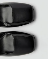 Mango Women's Patent Leather Effect Heeled Shoes
