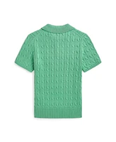 Polo Ralph Lauren Big Boys Cable-Knit Polo-Collar Sweater