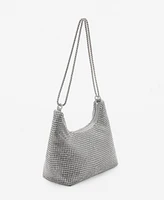 Mango Women's Double Handle Crystal Bag