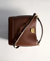 Mango Women's Metallic Detail Mini Shopper Bag
