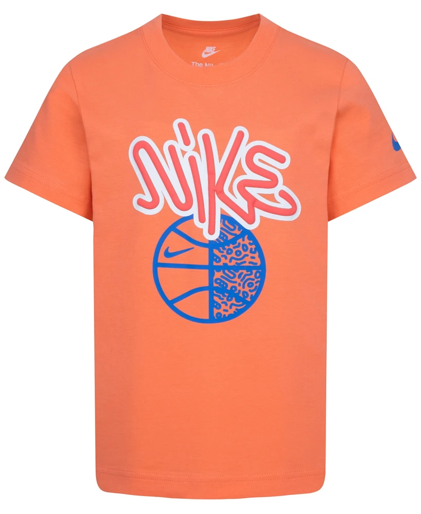 Nike Toddler and Little Boys Basketball Graphic Crewneck T-Shirt