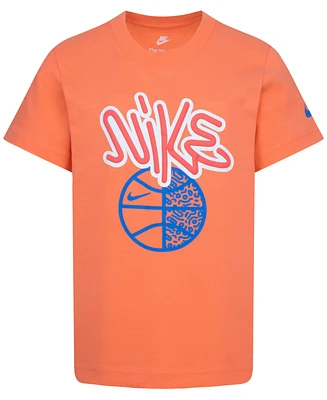 Nike Toddler and Little Boys Basketball Graphic Crewneck T-Shirt