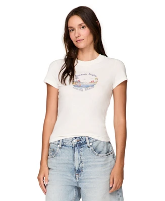 Tommy Jeans Women's Cotton Slim Fit Tropics Graphic Tee