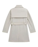 Guess Big Girls Canvas "G" Buckle Trench Coat