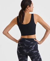 Id Ideology Women's Compression Cropped Tank Top, Exclusively at Macy's