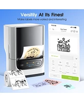 Polono PM220S Label Maker Machine with Tape, 2 Inch Bluethooth Portable Thermal Label Printer for Small Business, Office, Home, Address, Logo Label, S