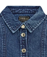 Guess Big Girls Denim Short Sleeve Dress