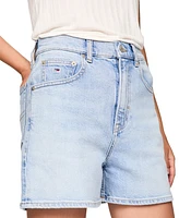 Tommy Jeans Women's Denim High-Rise Mom Shorts